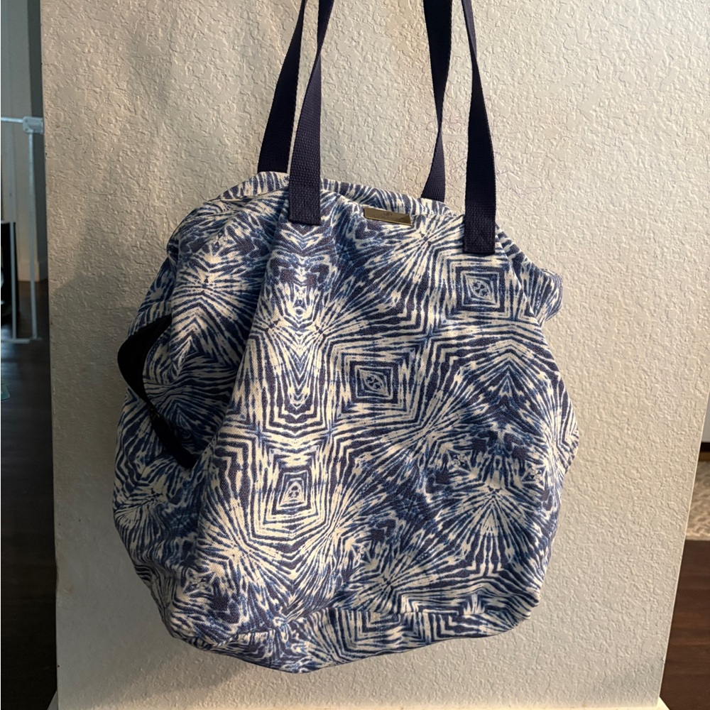 Volcom Navy Geometric Tote Bag